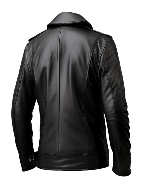 Thread Masters INC Men’s Genuine Sheepskin Double Breasted Black Peacoat