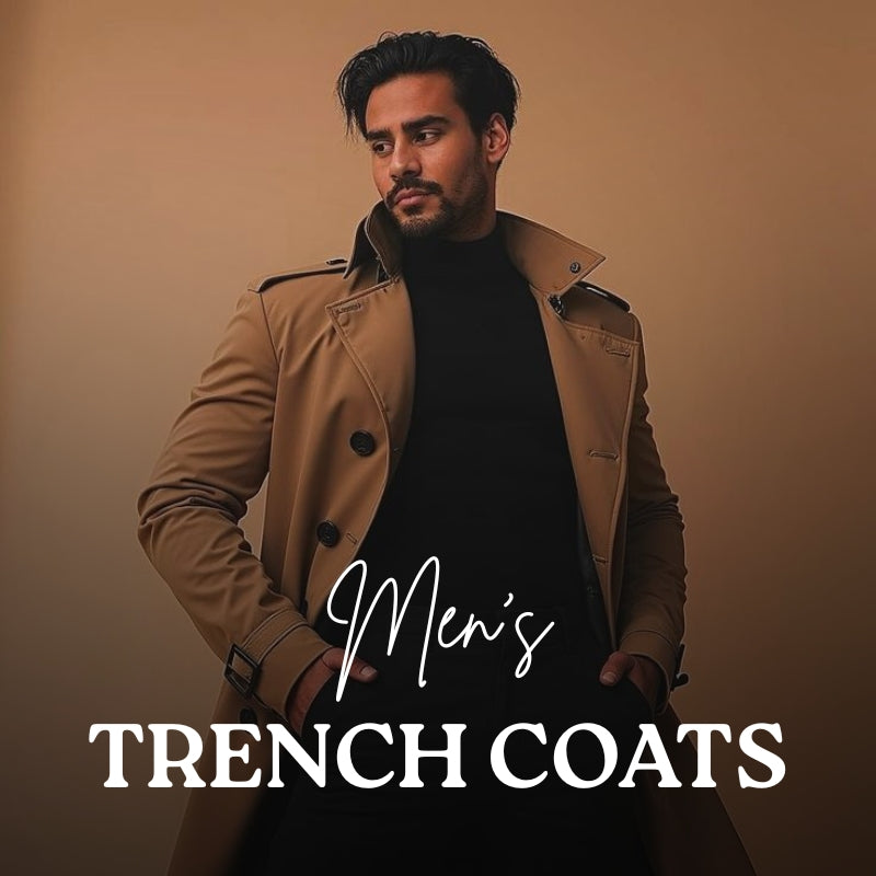Mens Long Coats - Pea Coats - Trench Coats
