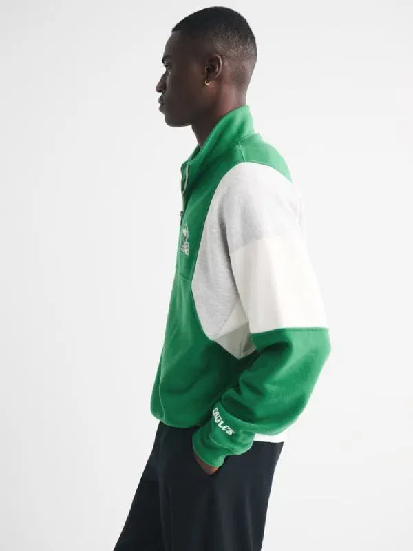 Thread Masters INC Abercrombie Philadelphia Eagles Half-Zip Sweatshirt