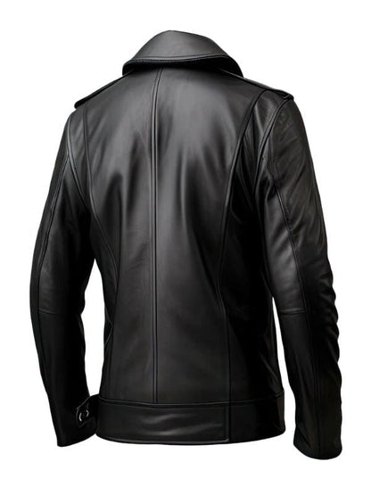 Thread Masters INC Men’s Genuine Sheepskin Double Breasted Black Peacoat