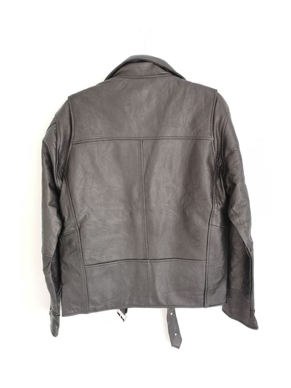 Thread Masters INC Women's Black Leather Biker Jacket Made Of 100% Real Leather