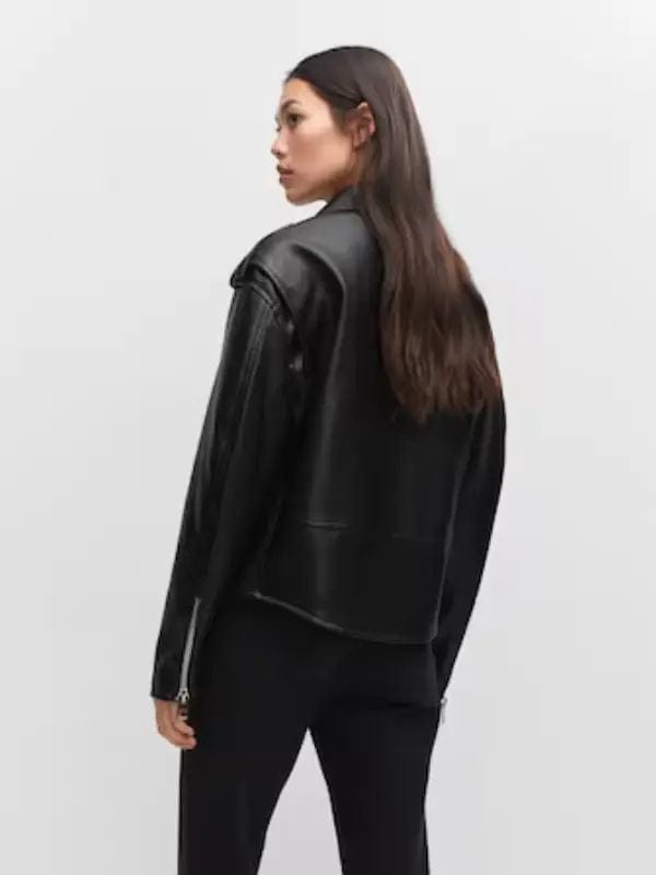 Thread Masters INC Womens Oversized Leather Effect Jacket